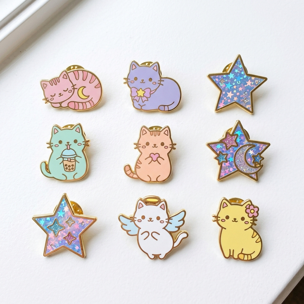 Badge Enamel Kucing Set