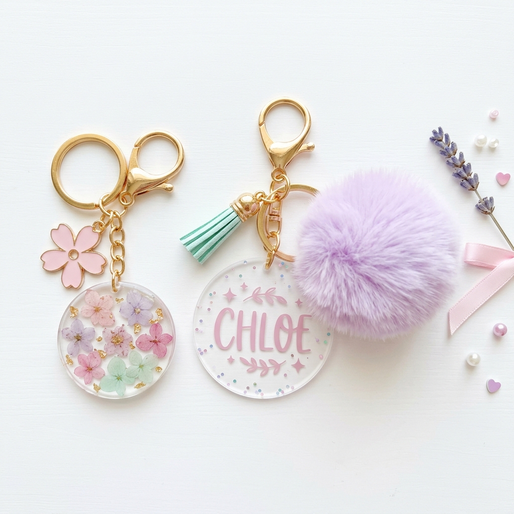 Gantungan Kunci LED Star